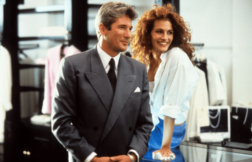 personnage de rom-com la cendrillon julia roberts pretty woman