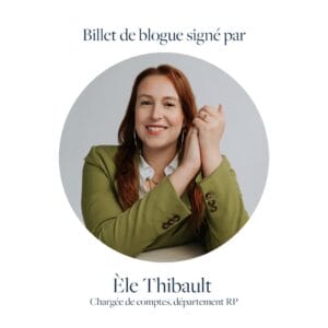 Billet de blogue signé par Èle Thibault